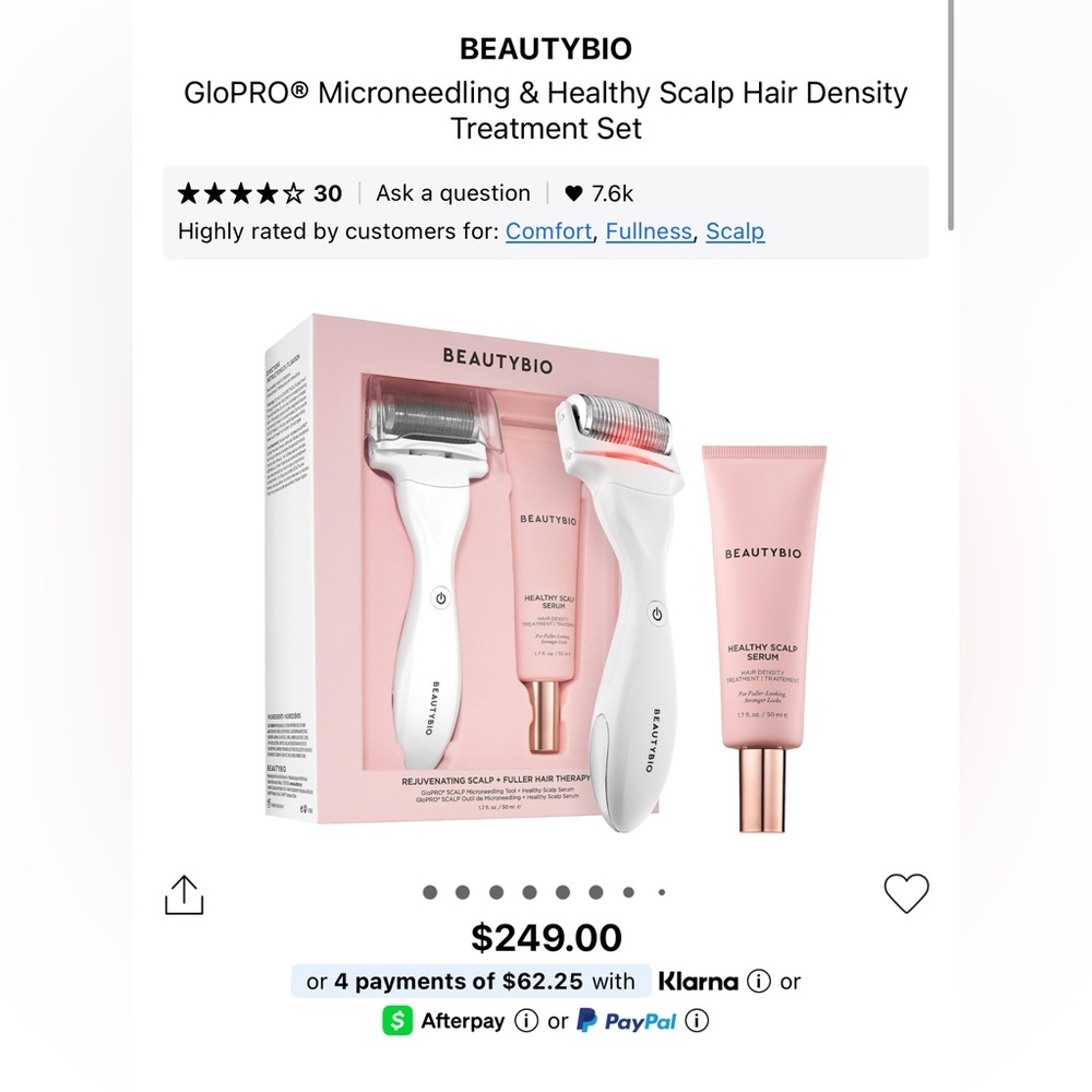 Beautybio Rejuvenating scalp + Fuller hair therapy